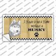 Pencil Sketch Husky Novelty Sticker Decal