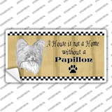 Pencil Sketch Papillon Novelty Sticker Decal