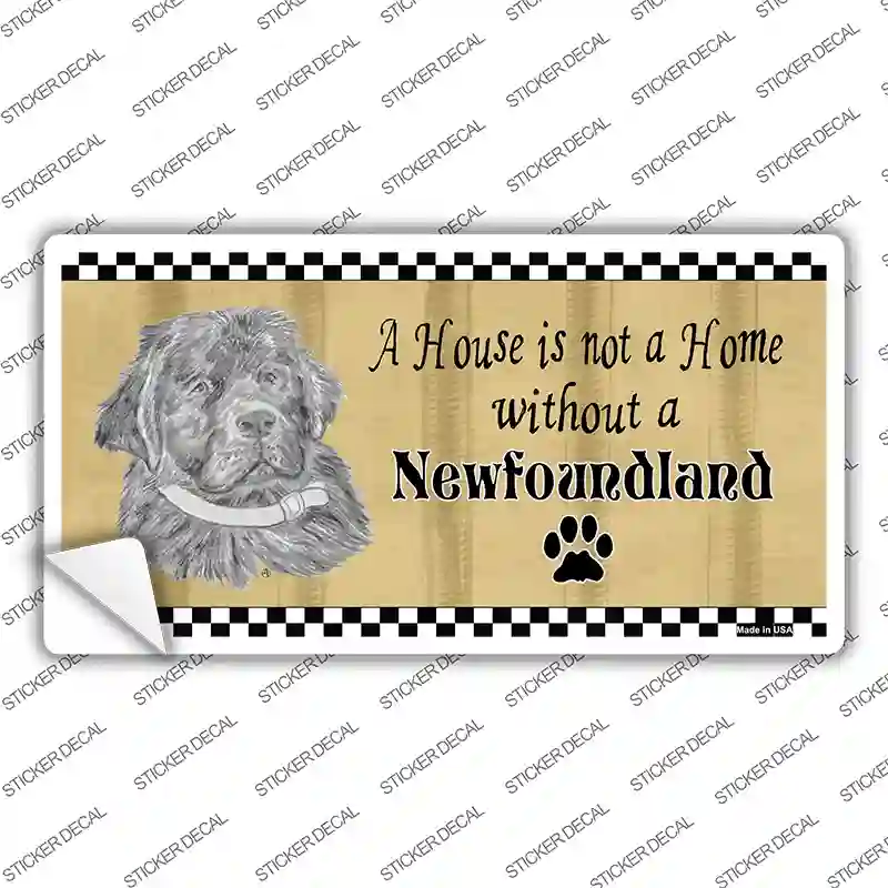 Pencil Sketch New Foundland Novelty Sticker Decal