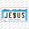 Jesus South Carolina Background Novelty Sticker Decal