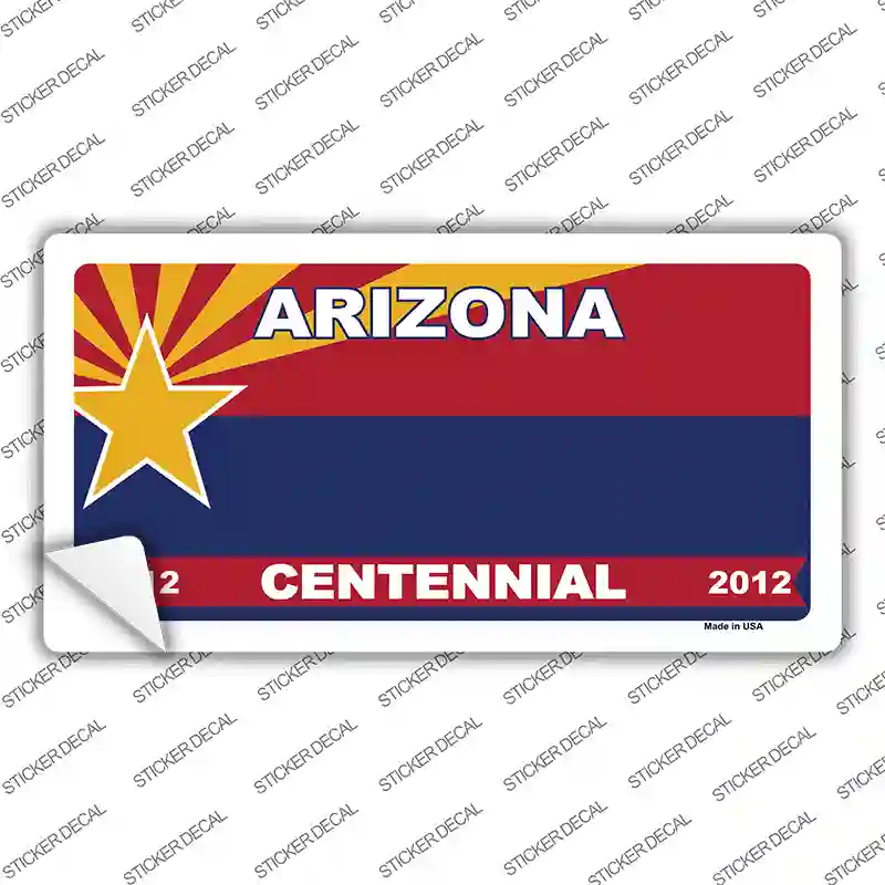 Arizona Centennial Novelty Sticker Decal