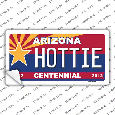 Arizona Centennial Hottie Novelty Sticker Decal