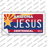 Arizona Centennial Jesus Novelty Sticker Decal