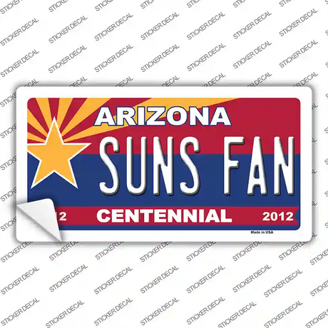 Arizona Centennial Suns Fan Novelty Sticker Decal