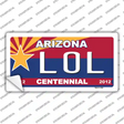 Arizona Centennial LOL Novelty Sticker Decal