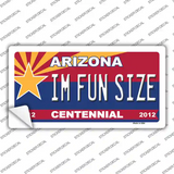 Arizona Centennial Im Fun Size Novelty Sticker Decal