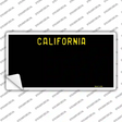 California Black State Novelty Sticker Decal
