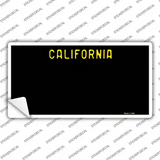 California Black State Novelty Sticker Decal