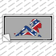 Confederate Flag Mud Flap Girl Novelty Sticker Decal