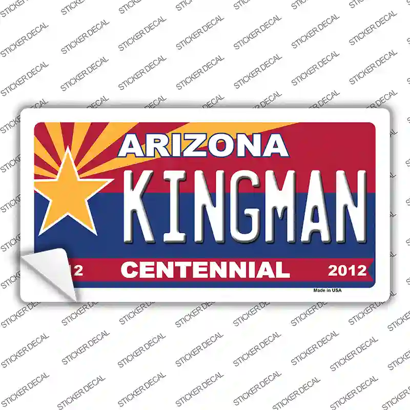 Arizona Centennial Kingman Novelty Sticker Decal