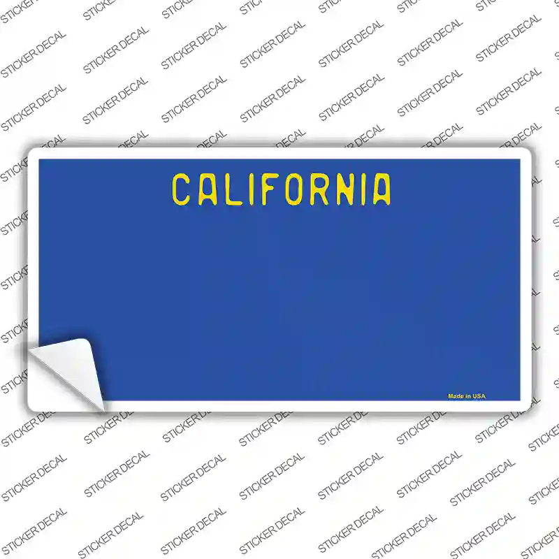 California Blue State Novelty Sticker Decal