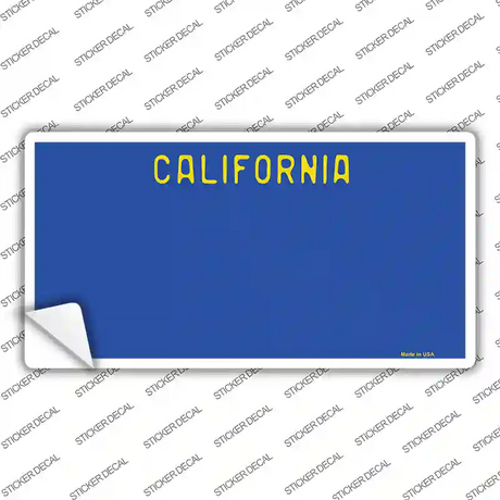 California Blue State Novelty Sticker Decal