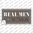 Real Men Love Jesus Novelty Sticker Decal
