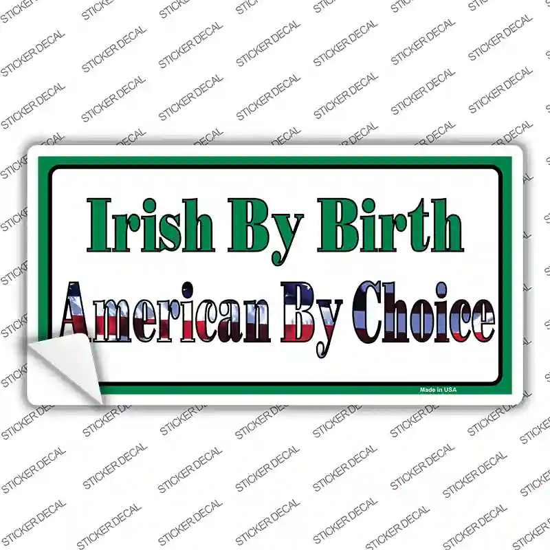 Irish By Birth Novelty Sticker Decal