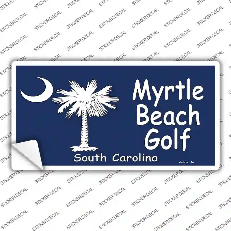 Myrtle Beach Golf Novelty Sticker Decal