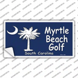 Myrtle Beach Golf Novelty Sticker Decal