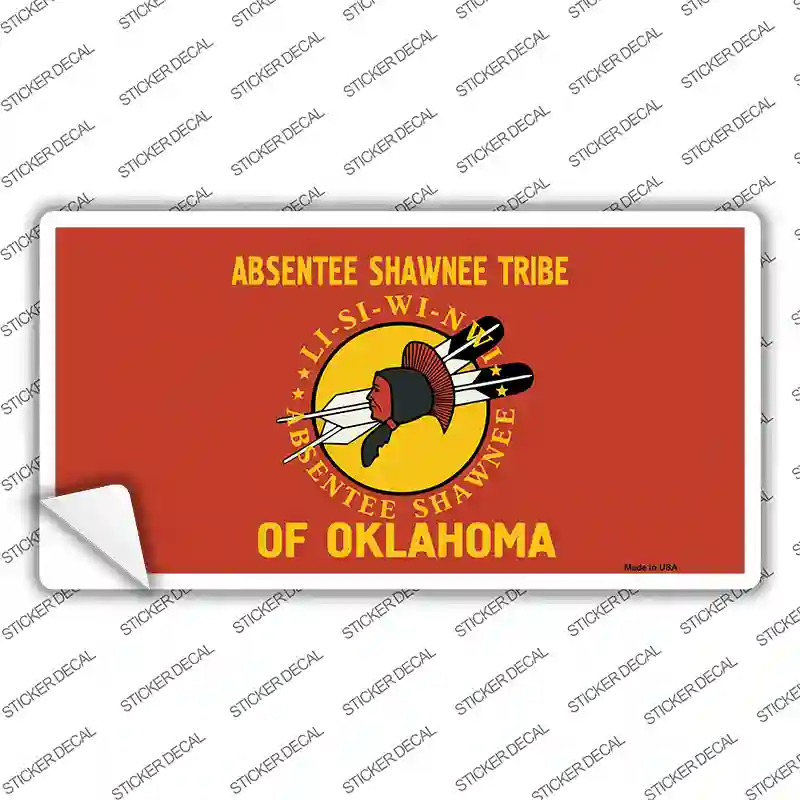 Absentee Shawnee Tribe Flag Novelty Sticker Decal