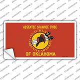 Absentee Shawnee Tribe Flag Novelty Sticker Decal