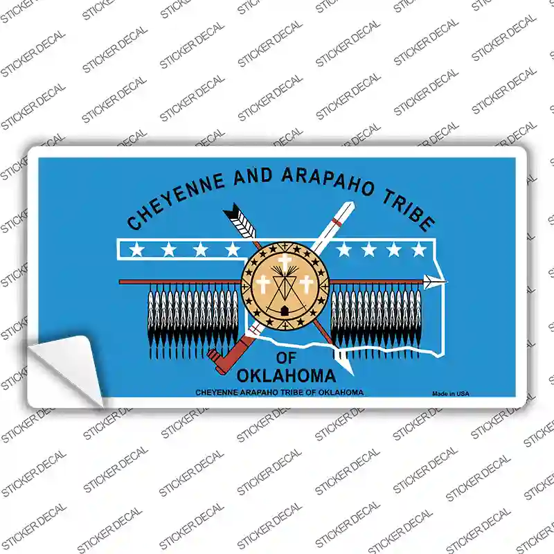 Cheyenne Arapaho Flag Novelty Sticker Decal