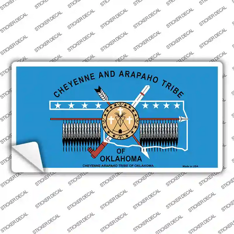 Cheyenne Arapaho Flag Novelty Sticker Decal