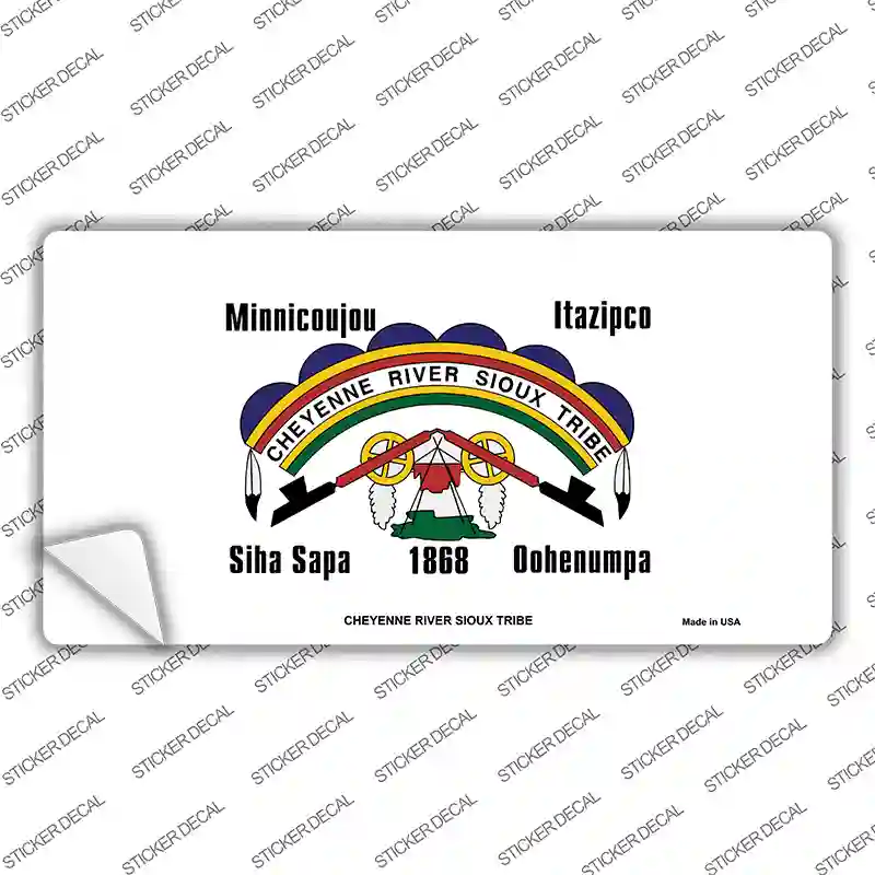 Cheyenne River Sioux Flag Novelty Sticker Decal