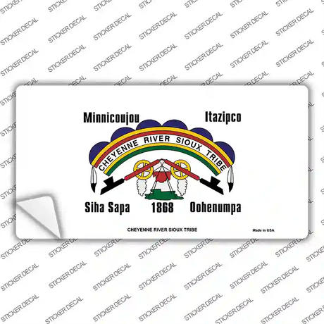 Cheyenne River Sioux Flag Novelty Sticker Decal