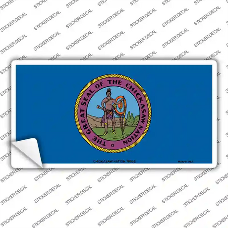 Chickasaw Nation Flag Novelty Sticker Decal