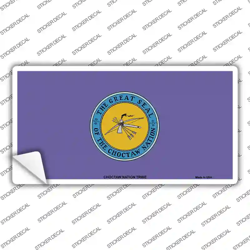 Choctaw Nation Flag Novelty Sticker Decal