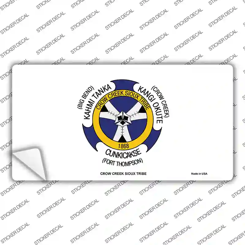 Crow Creek Sioux Tribe Flag Novelty Sticker Decal