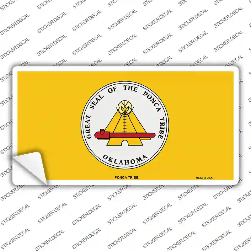 Ponca Tribe Flag Novelty Sticker Decal