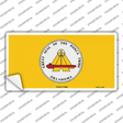 Ponca Tribe Flag Novelty Sticker Decal