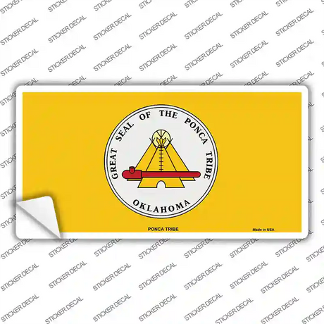 Ponca Tribe Flag Novelty Sticker Decal