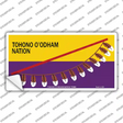 Tohono Oodham Flag Novelty Sticker Decal