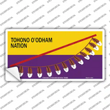 Tohono Oodham Flag Novelty Sticker Decal