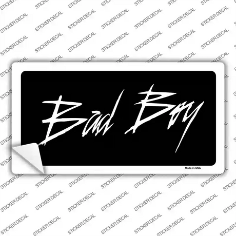 Bad Boy Black Novelty Sticker Decal