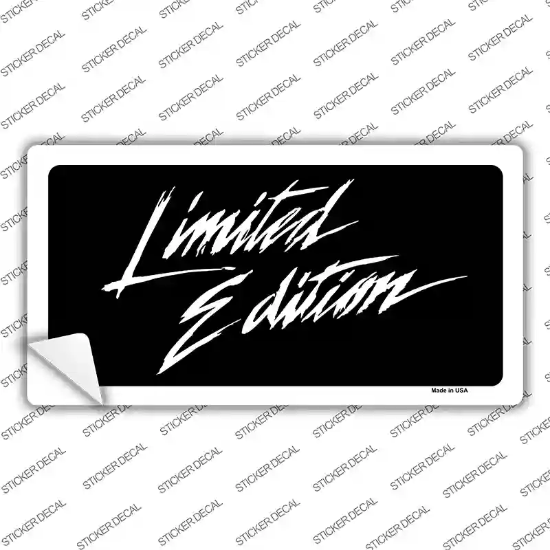 Limited Edition Novelty Sticker Decal