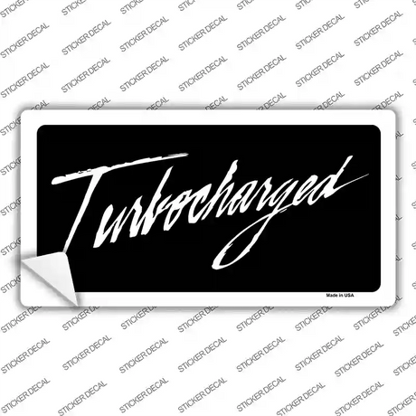 Turbocharged Novelty Sticker Decal