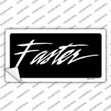 Faster Novelty Sticker Decal