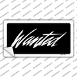 Wanted Novelty Sticker Decal