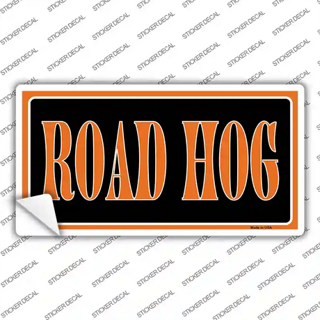 Road Hog Novelty Sticker Decal