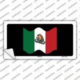 Mexico Waving Flag Novelty Sticker Decal