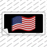 USA 3-D Flag Novelty Sticker Decal