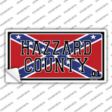 Hazard County Confederate Flag Novelty Sticker Decal