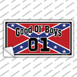 Good Ol Boys Confederate Flag Novelty Sticker Decal