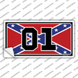 Confederate Flag 01 Novelty Sticker Decal