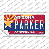 Arizona Centennial Parker Novelty Sticker Decal