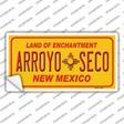 Arroyo Seco Yellow New Mexico Novelty Sticker Decal