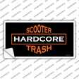 Hardcore Scooter Trash Black Novelty Sticker Decal