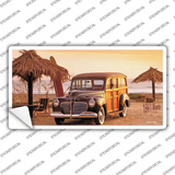 1941 Woody On The Beach Novelty Sticker Decal