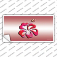 Hibiscus Flower Novelty Sticker Decal